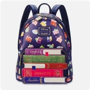 Disney Loungefly Princess Books Mini Backpack